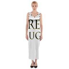 Freehugs Fitted Maxi Dress