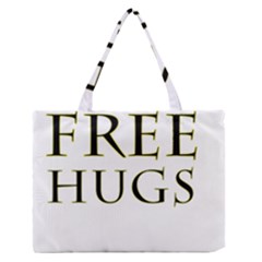 Freehugs Zipper Medium Tote Bag by cypryanus