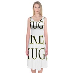 Freehugs Midi Sleeveless Dress by cypryanus