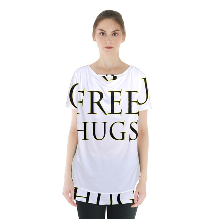 Freehugs Skirt Hem Sports Top