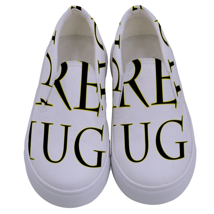 Freehugs Kids  Canvas Slip Ons