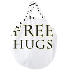 Freehugs Giant Round Zipper Tote by cypryanus