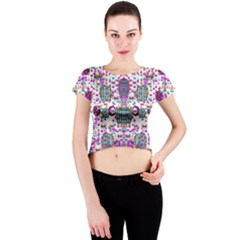 Alien Sweet As Candy Crew Neck Crop Top by pepitasart