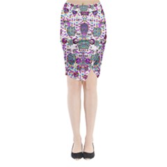 Alien Sweet As Candy Midi Wrap Pencil Skirt