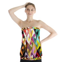 Colorful shapes                                Strapless Top