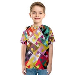 Colorful shapes                               Kid s Sport Mesh Tee