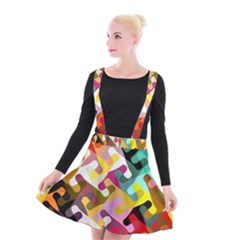 Colorful Shapes                            Suspender Skater Skirt