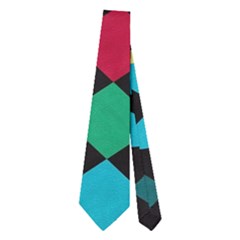 Colorful Rhombus And Triangles                                Necktie by LalyLauraFLM