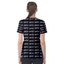 Bored Comic Style Word Pattern Women s Cotton Tee View2