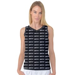 Bored Comic Style Word Pattern Women s Basketball Tank Top by dflcprints