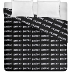 Bored Comic Style Word Pattern Duvet Cover Double Side (king Size) by dflcprints