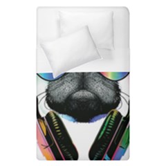 Dj Pug Cool Dog Duvet Cover Double Side (single Size)