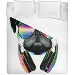 Dj Pug Cool Dog Duvet Cover (california King Size) by alexamerch