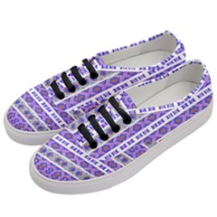 Vintage Striped Ornate Pattern Women s Classic Low Top Sneakers by dflcprints