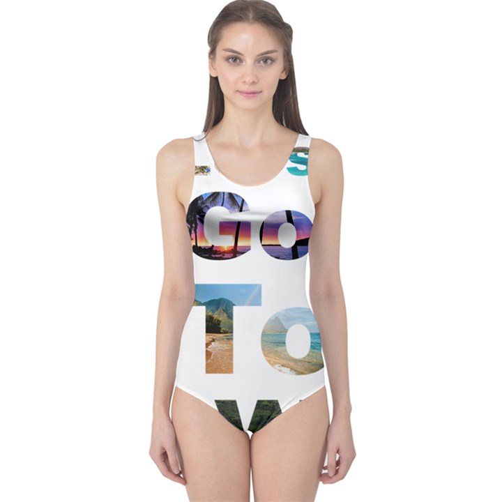 Hawaii One Piece Swimsuit