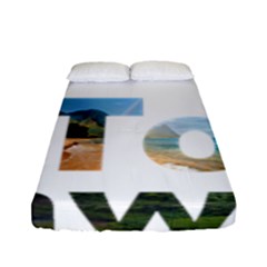 Hawaii Fitted Sheet (full/ Double Size) by Howtobead