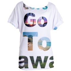 Hawaii Women s Oversized Tee by Howtobead