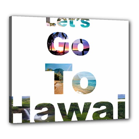 Hawaii Canvas 24  X 20  by Howtobead