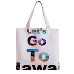 Hawaii Zipper Grocery Tote Bag by Howtobead