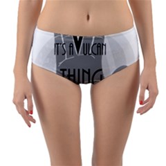 It s A Vulcan Thing Reversible Mid-waist Bikini Bottoms by Howtobead