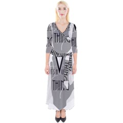 It s A Vulcan Thing Quarter Sleeve Wrap Maxi Dress by Howtobead