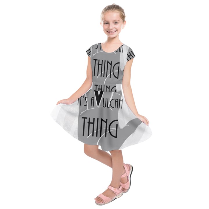 It s A Vulcan Thing Kids  Short Sleeve Dress