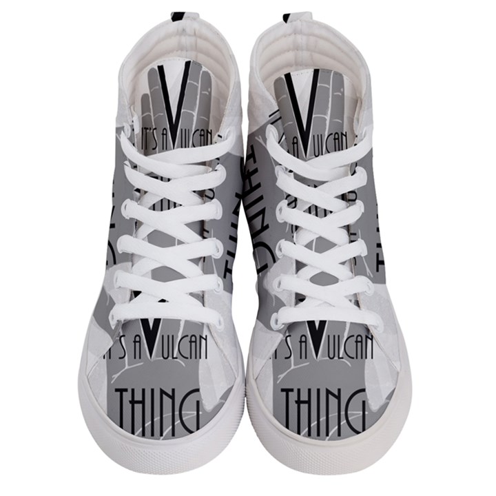 It s A Vulcan Thing Women s Hi-Top Skate Sneakers