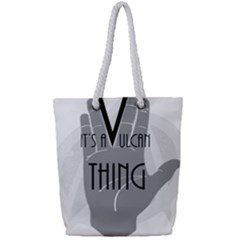 It s A Vulcan Thing Full Print Rope Handle Tote (small) by Howtobead