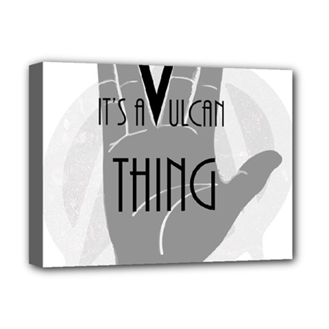 It s A Vulcan Thing Deluxe Canvas 16  X 12   by Howtobead