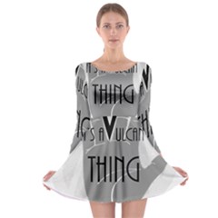 It s A Vulcan Thing Long Sleeve Skater Dress by Howtobead