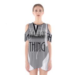 It s A Vulcan Thing Shoulder Cutout One Piece by Howtobead