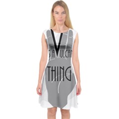 It s A Vulcan Thing Capsleeve Midi Dress