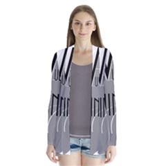 It s A Vulcan Thing Drape Collar Cardigan