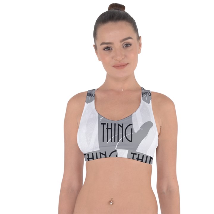 It s A Vulcan Thing Cross String Back Sports Bra