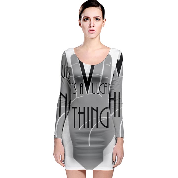 Vulcan Thing Long Sleeve Bodycon Dress