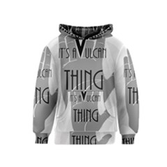 Vulcan Thing Kids  Pullover Hoodie by Howtobead