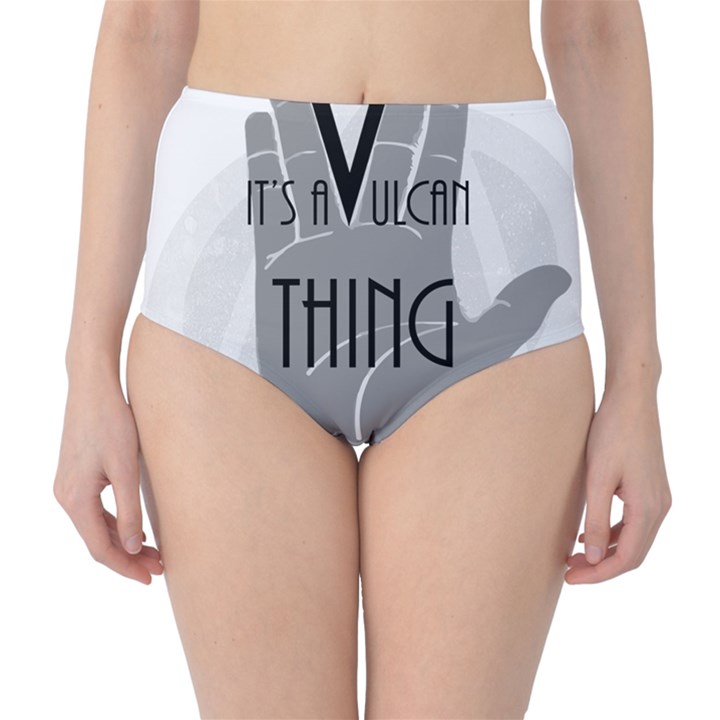 Vulcan Thing High-Waist Bikini Bottoms