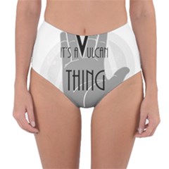 Vulcan Thing Reversible High-waist Bikini Bottoms by Howtobead