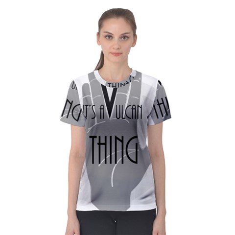 Vulcan Thing Women s Sport Mesh Tee by Howtobead