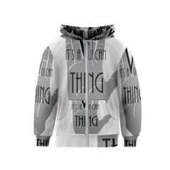 Vulcan Thing Kids  Zipper Hoodie by Howtobead