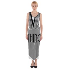 Vulcan Thing Fitted Maxi Dress by Howtobead