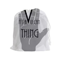 Vulcan Thing Drawstring Pouches (extra Large) by Howtobead