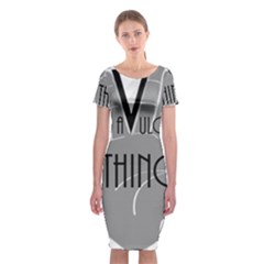 Vulcan Thing Classic Short Sleeve Midi Dress by Howtobead