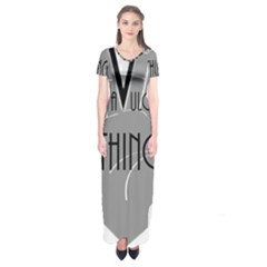 Vulcan Thing Short Sleeve Maxi Dress by Howtobead