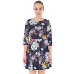 Floral Print Smock Dress by CasaDiModa