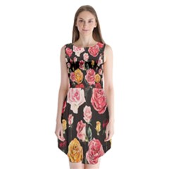 Blossoms Sleeveless Chiffon Dress   by CasaDiModa