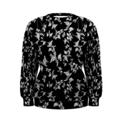 Dark Orquideas Floral Pattern Print Women s Sweatshirt by dflcprints