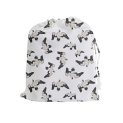 Birds Pattern Photo Collage Drawstring Pouches (extra Large)