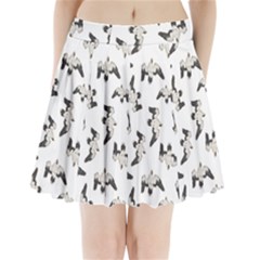 Birds Pattern Photo Collage Pleated Mini Skirt by dflcprints