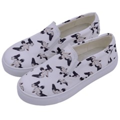 Birds Pattern Photo Collage Kids  Canvas Slip Ons by dflcprints